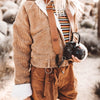 The Overlap Leather Camera Strap - Tan