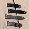 LEATHER APPLE WATCHBAND - STEEL GREY