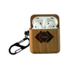 Rose wood airpod case open 