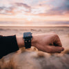 LEATHER APPLE WATCHBAND - STEEL GREY