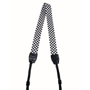 stylish checkerboard, checker design camera strap for SLR DSLR cameras, tether strap, unique camera strap, camera strap gift