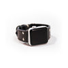 LEATHER APPLE WATCHBAND - STEEL GREY