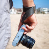 Leather Wrist Camera Strap - Grey