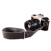 Leather Wrist Camera Strap - Grey