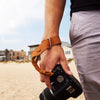Leather Wrist Camera Strap - Tan