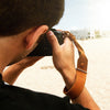Leather Wrist Camera Strap - Tan