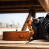 Leather Wrist Camera Strap - Tan